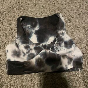 Black and White Tie-Dye Shorts